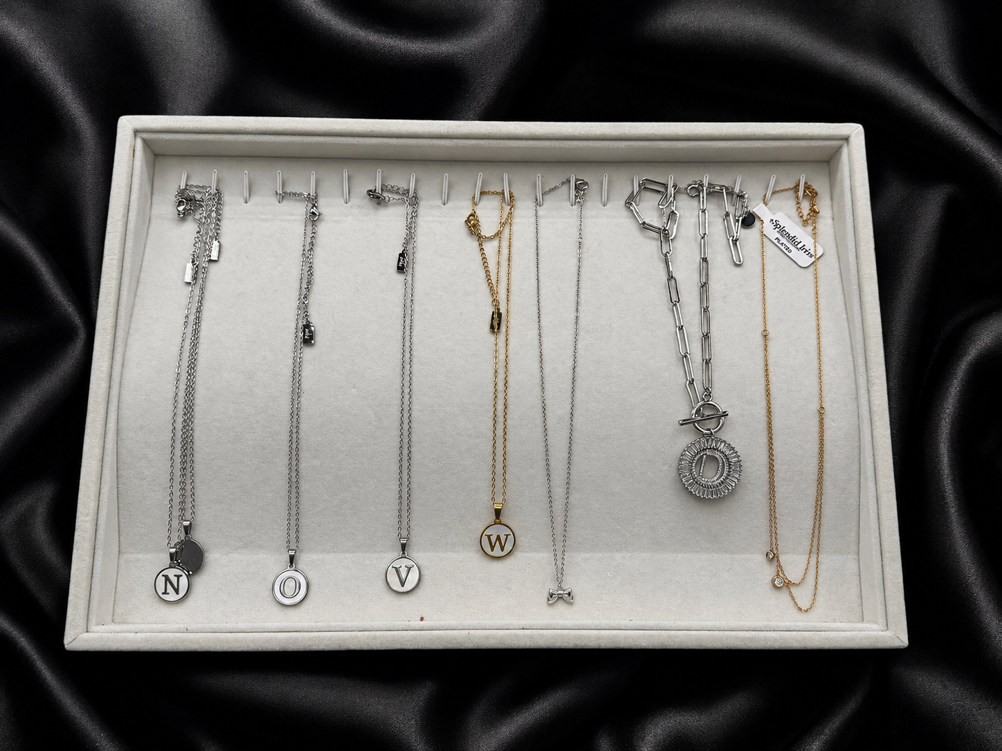 Initial Necklaces Plated