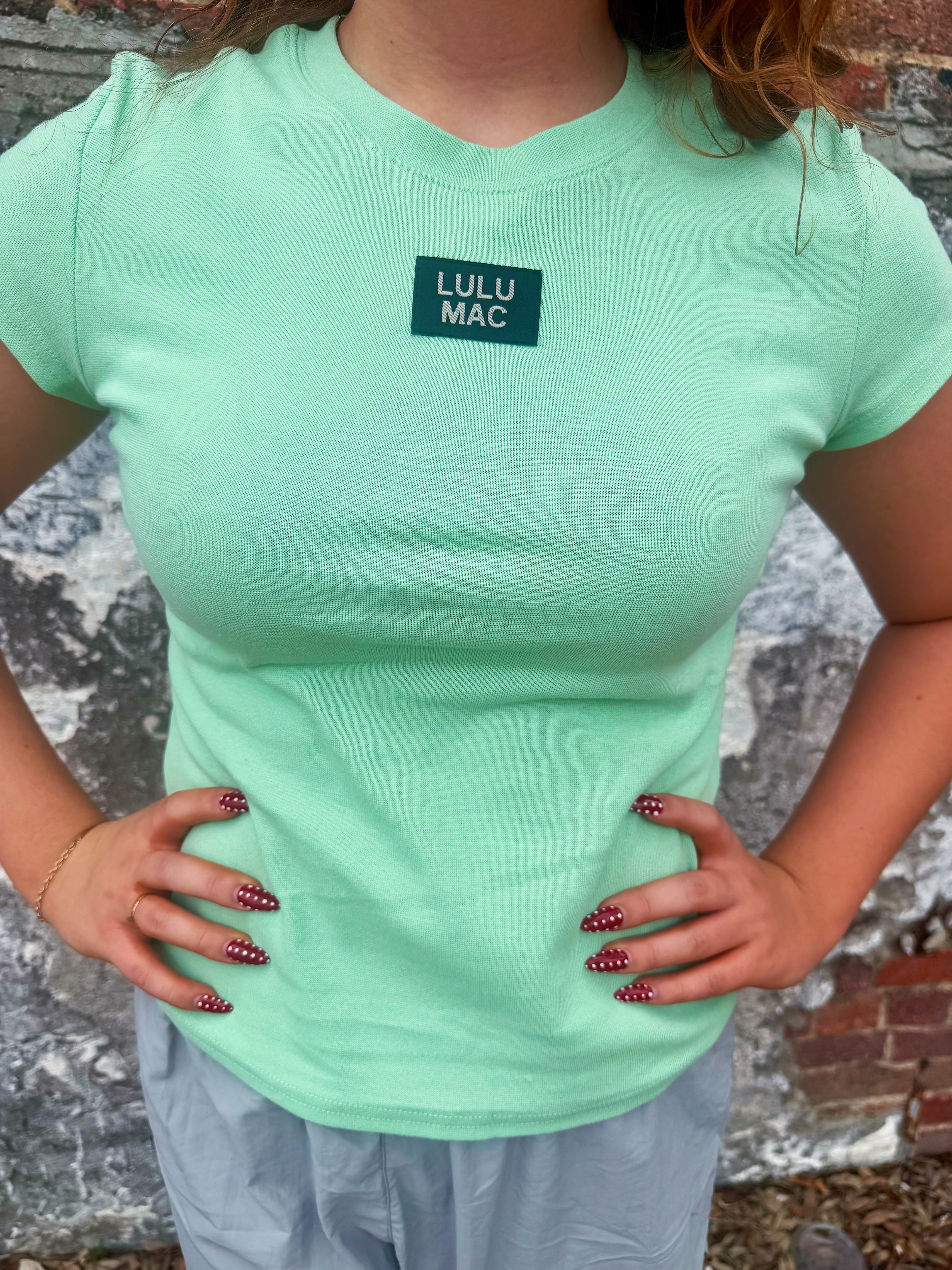 LULU MAC Baby Doll Tee Mint