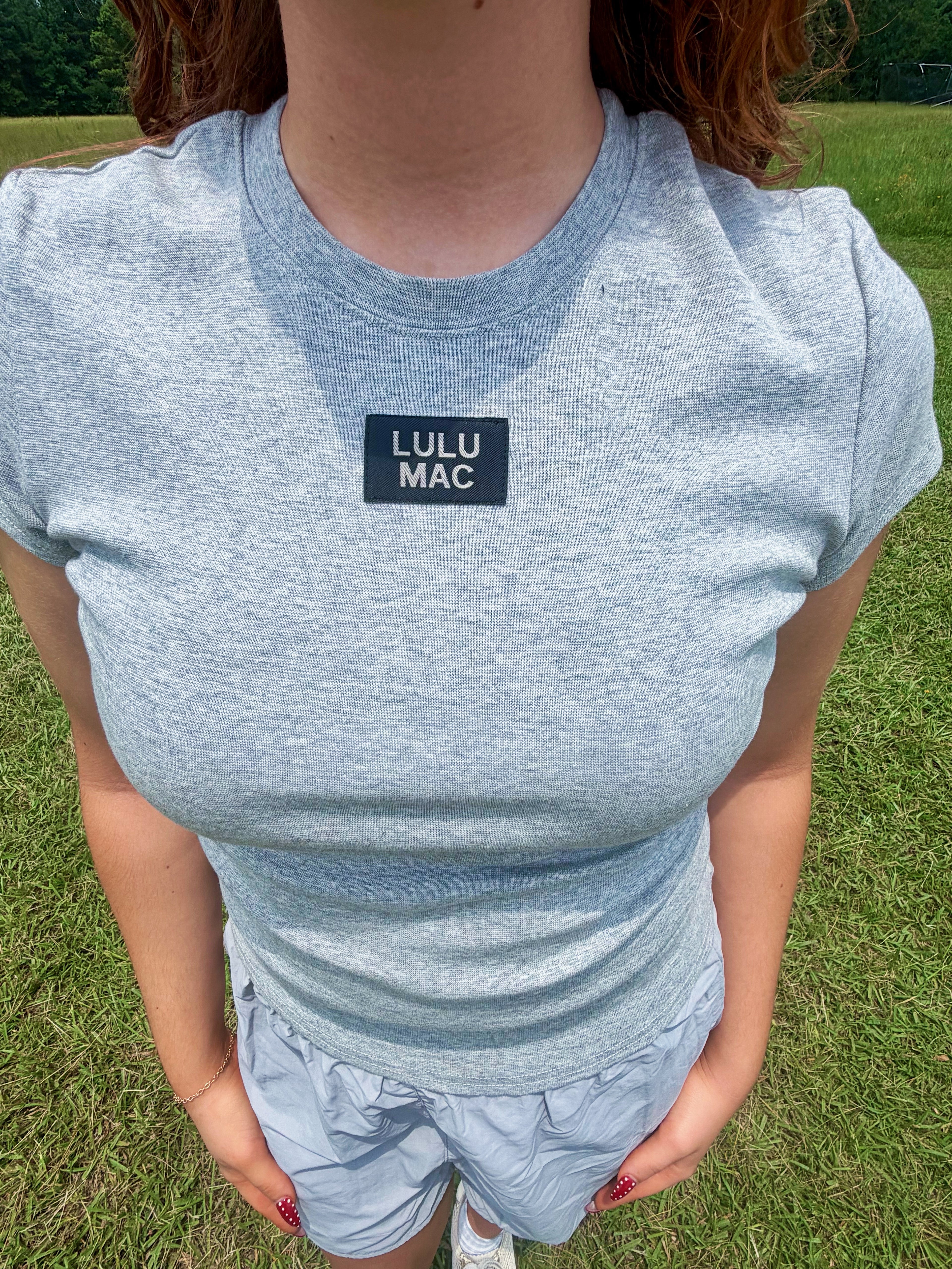 LULU MAC Baby Doll Tee Grey