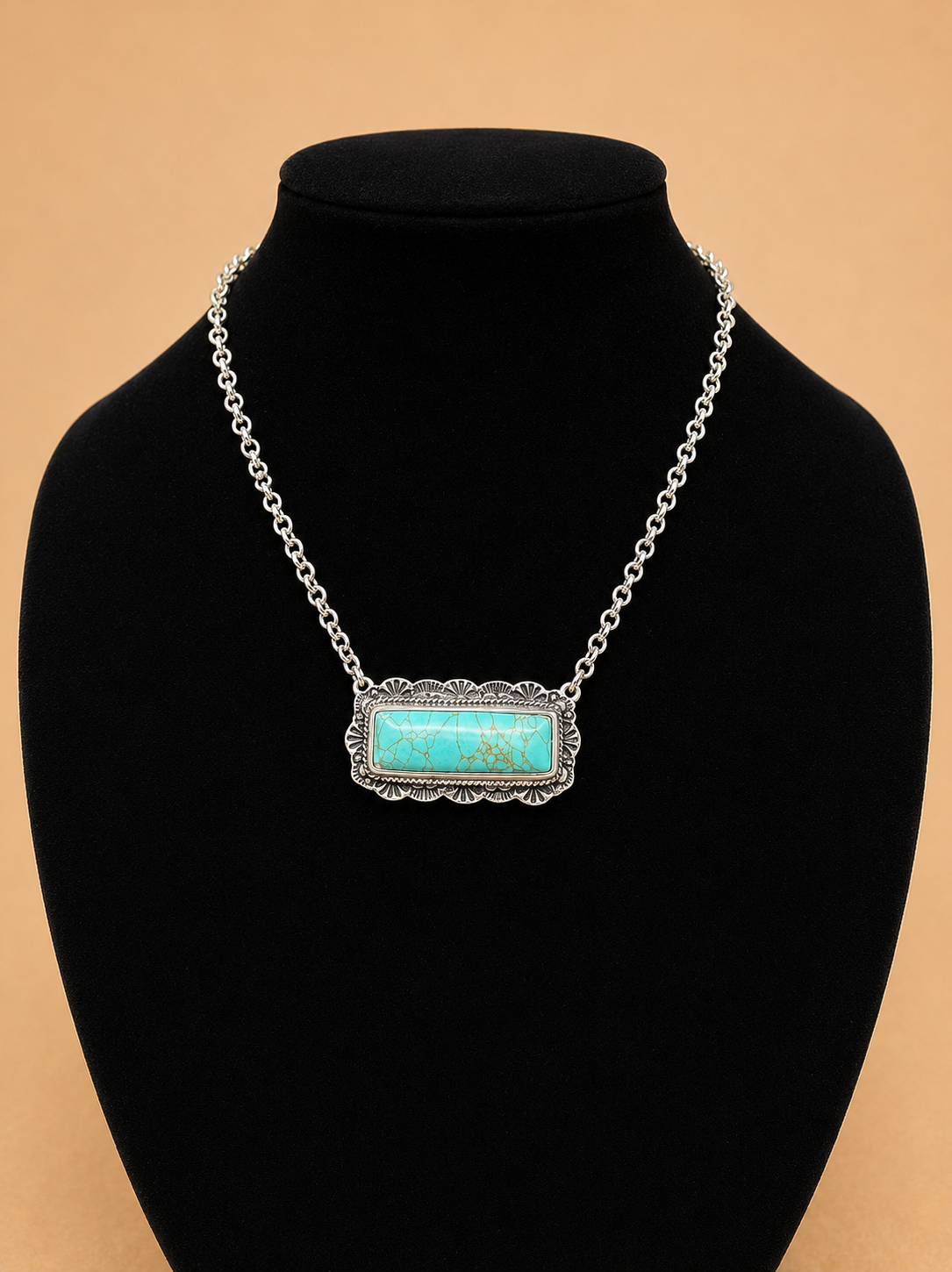 Turquoise Bar Necklace