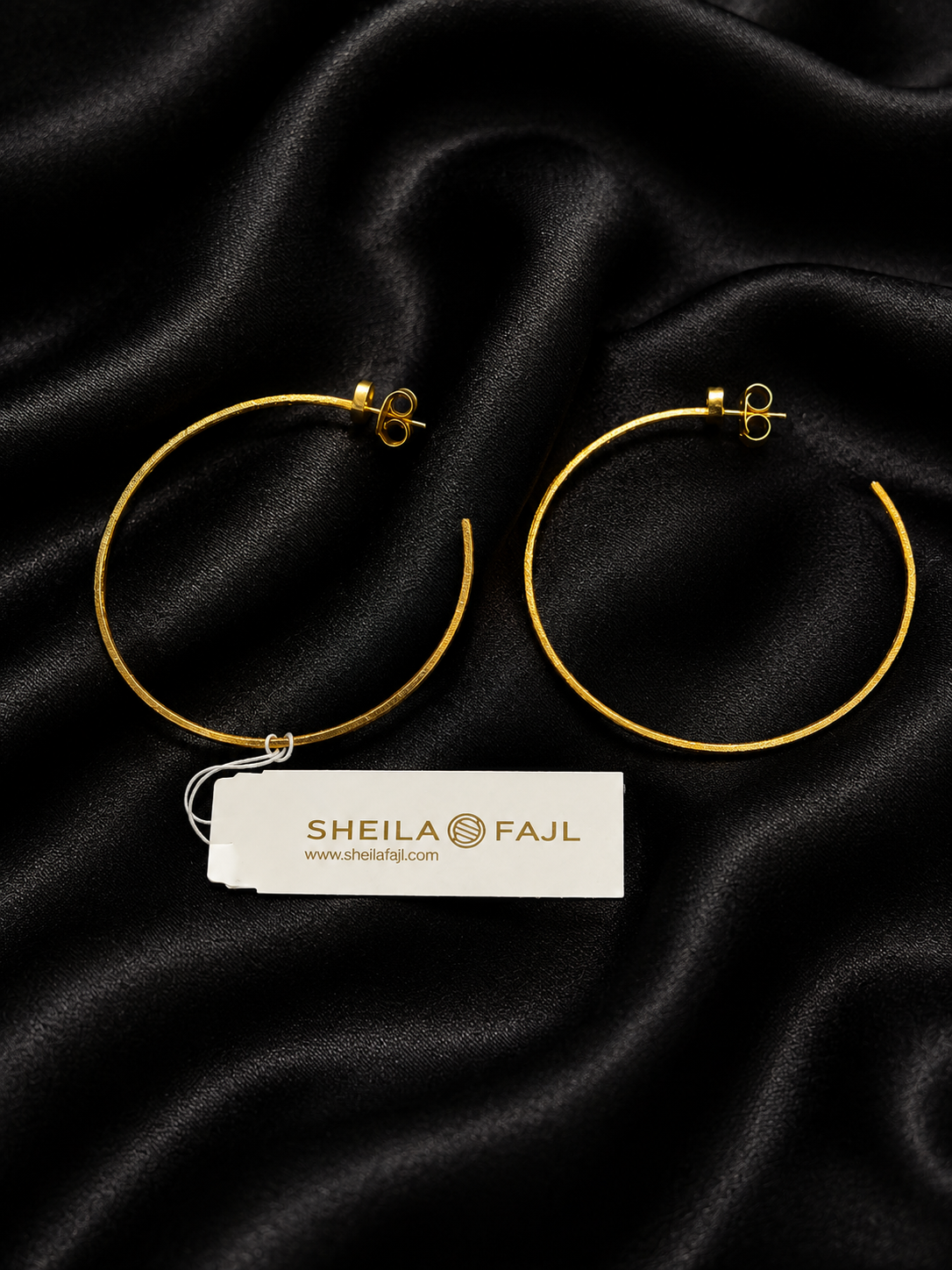 Sheila Fajl Thin Hoop Gold