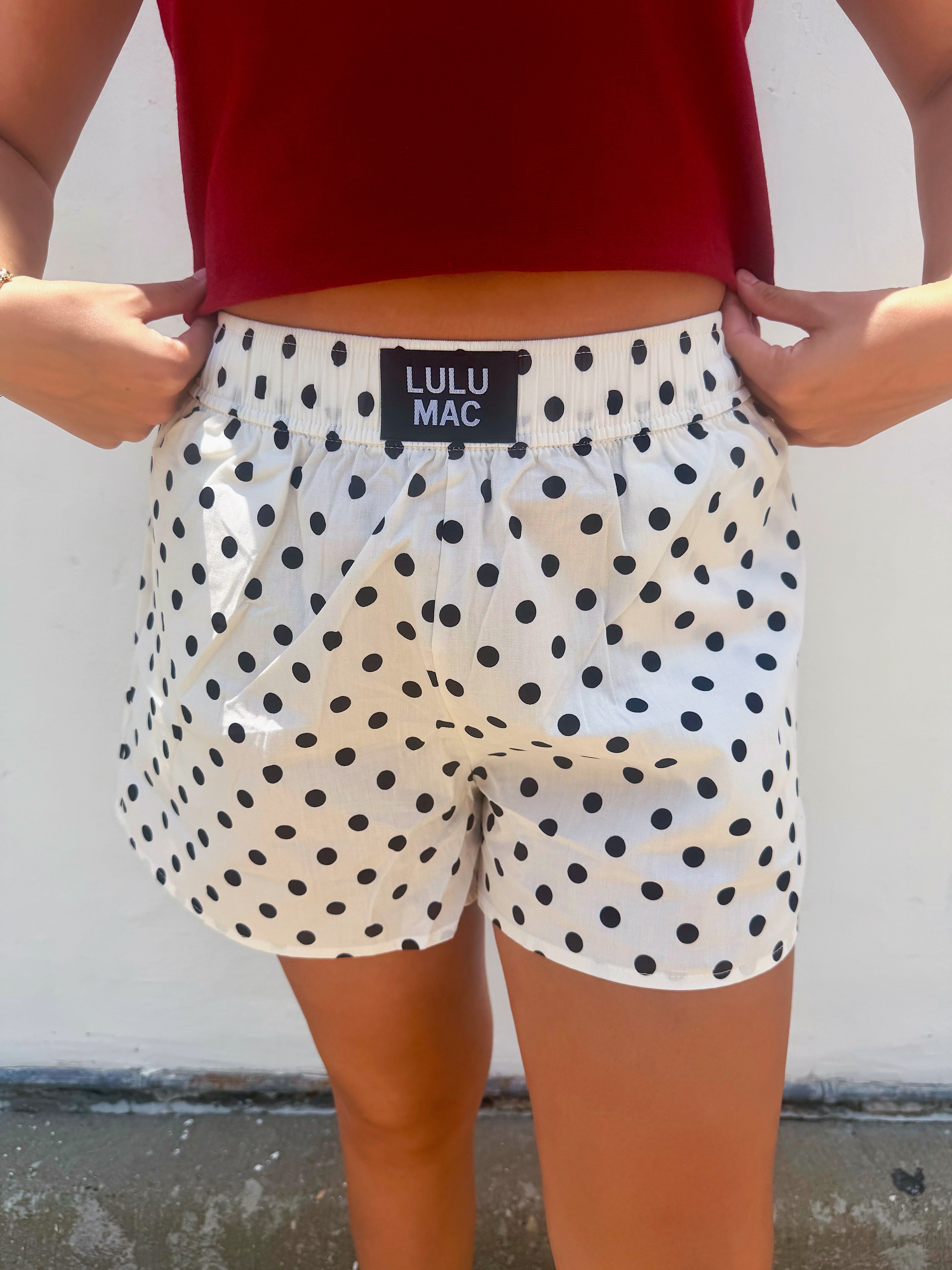 LULU MAC Polka Dot White