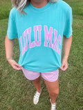 LULU MAC Polka Dot Chalky Mint Tee