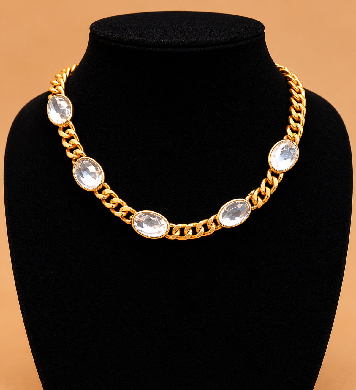 Thick Chain Link Gold Necklace