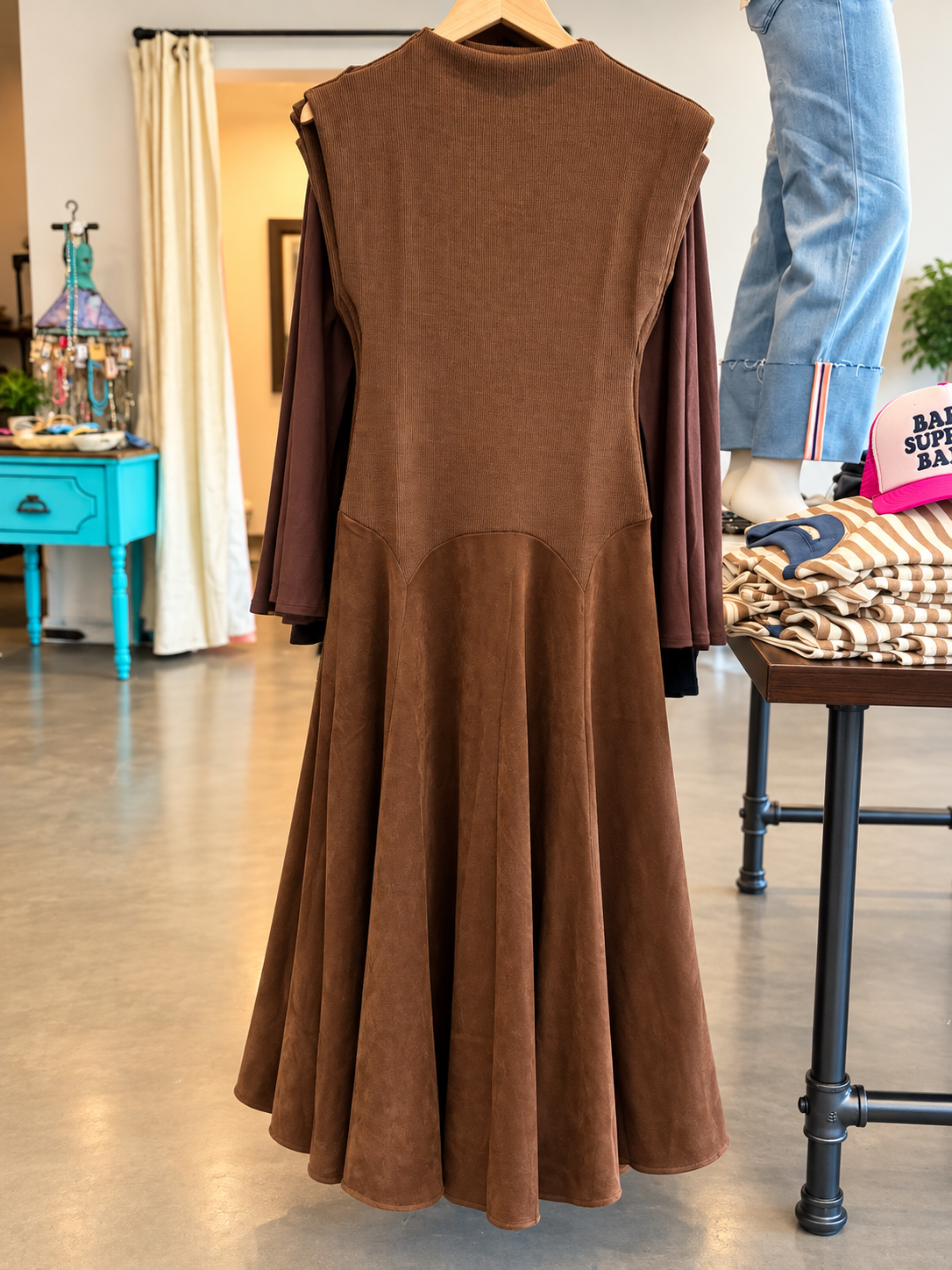 Chocolate Brown Maxi Dress