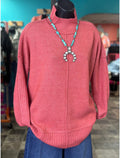 Haven Knit Top in Coral