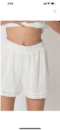 Lined With Lace Overlay Shorts