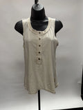 Sleeveless Knit Top in Cream