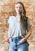 Contrast High Low Top