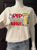 Red White & Booze Tee