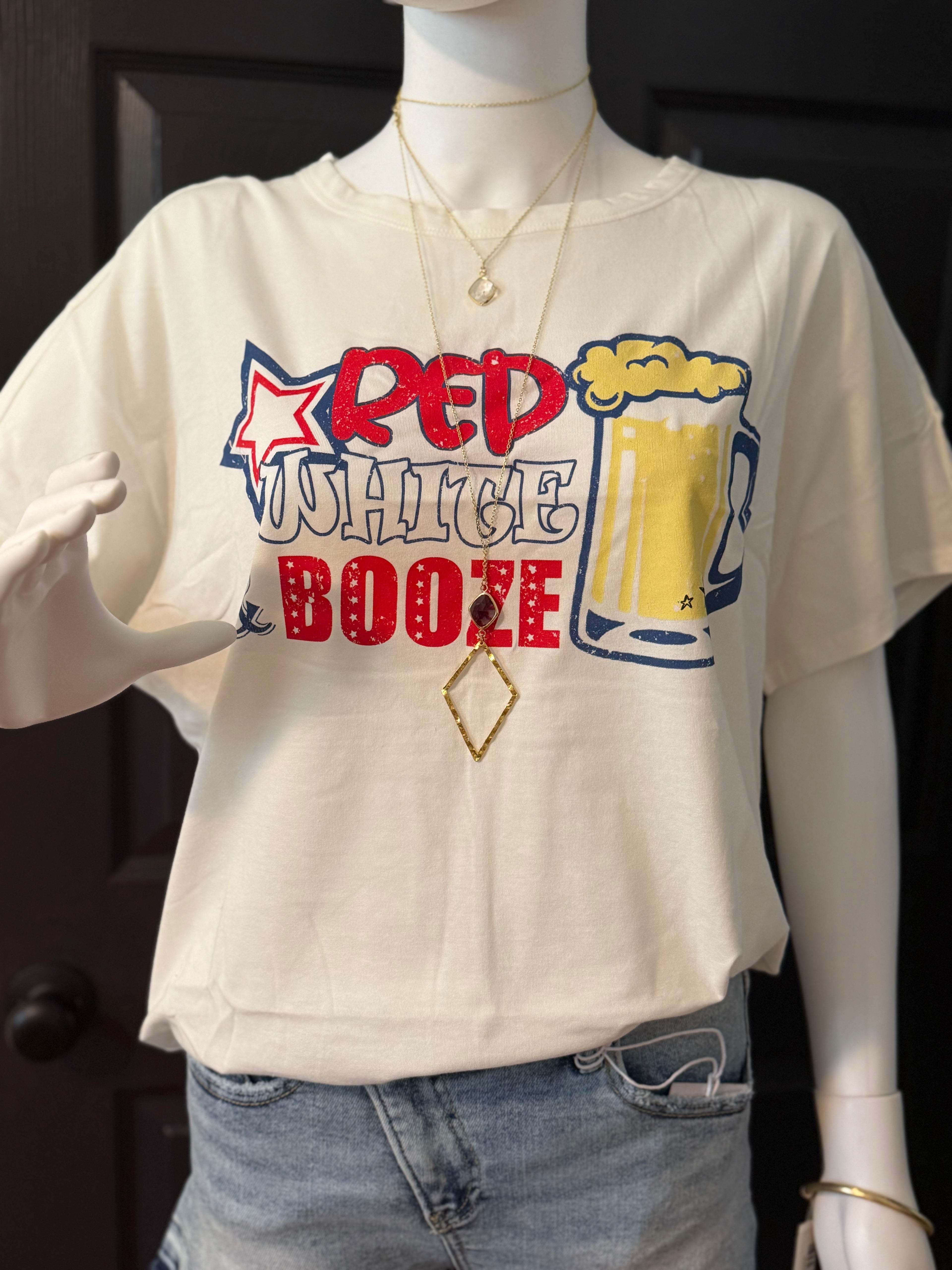 Red White & Booze Tee