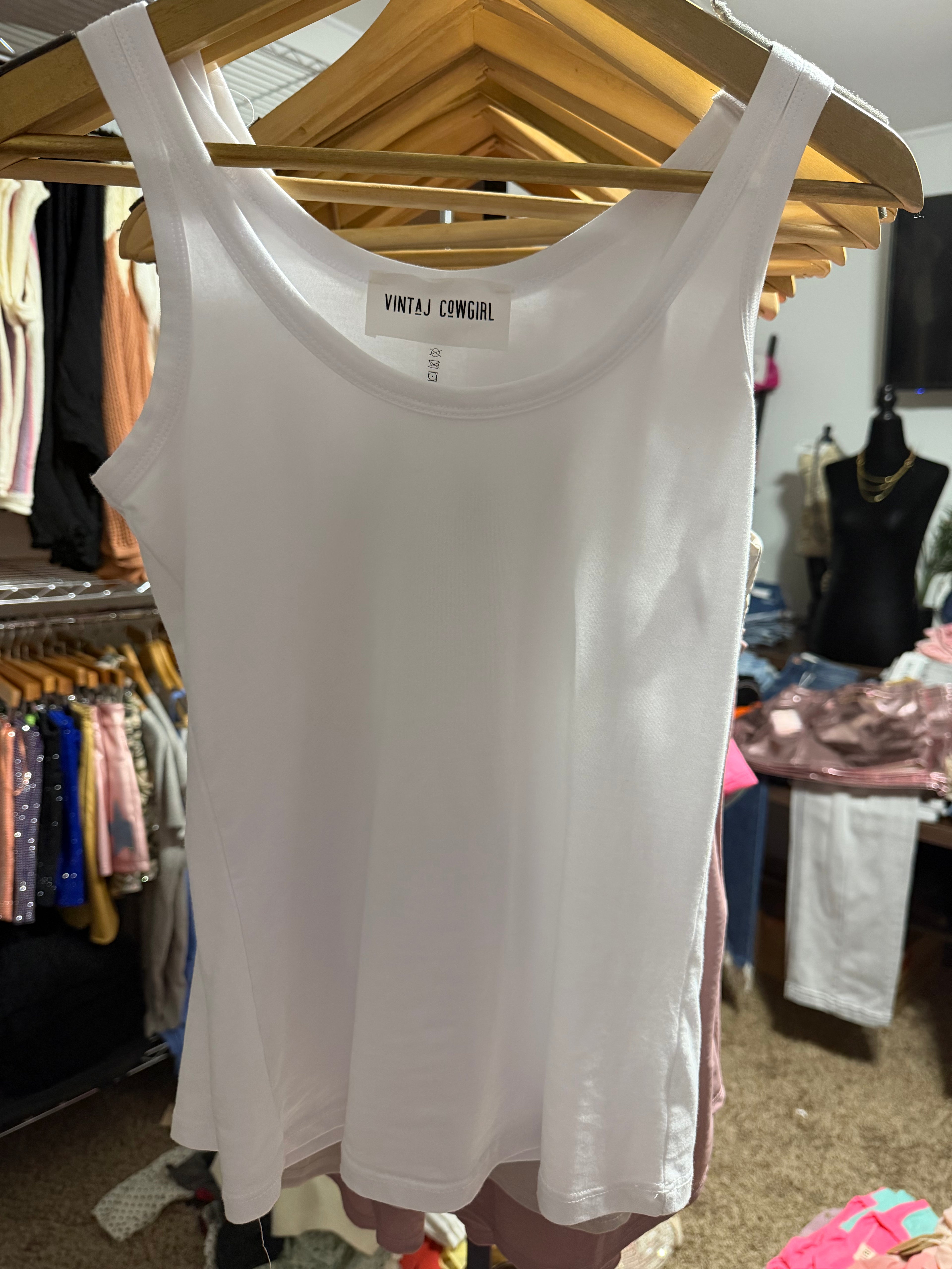 Soft White Tank