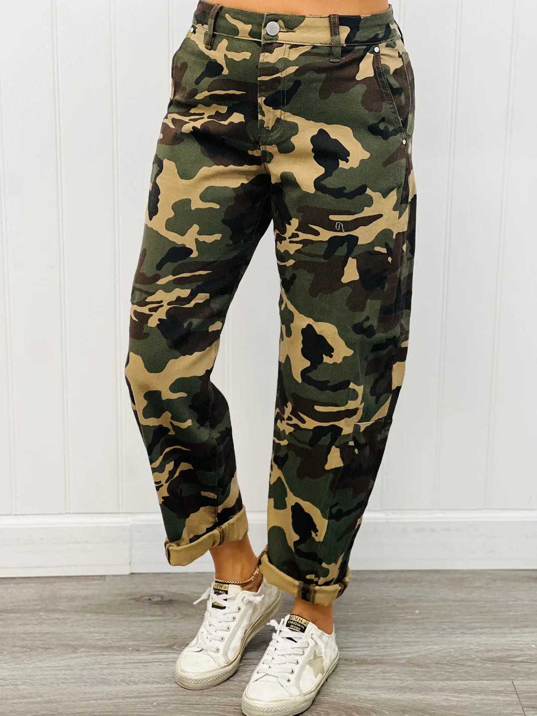 Camo Barrel Jeans