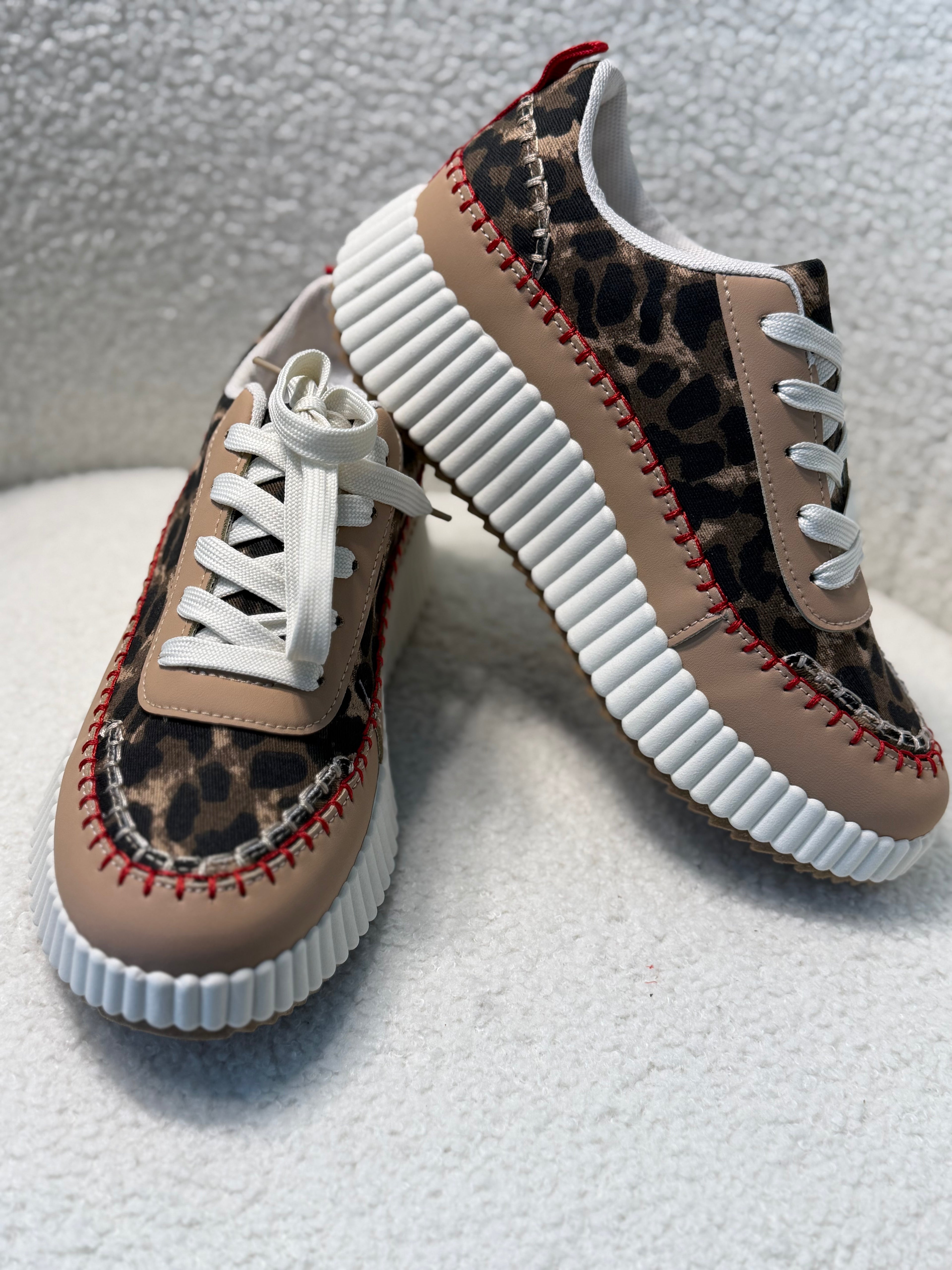 Platform Cheetah Print Sneaker