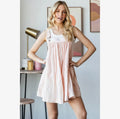 Woven Mini Flair Overall Dress