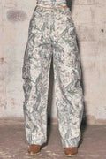 Pink Wood Rhinestone Pants