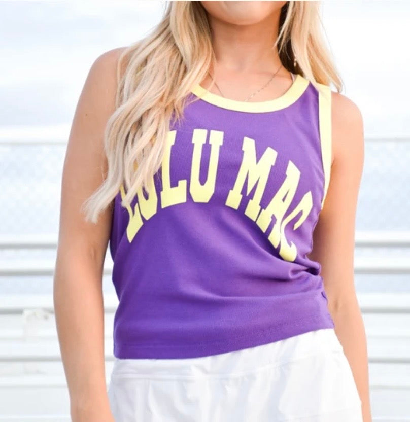 Lulu Mac Dark Purple/Yellow Tank