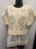 Knit Sweater Short Sleeve