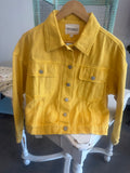 Rhinestone Fringe Back Denim Jacket