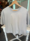 Everyday Cropped Tee Grey