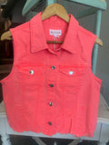 Distressed Crop Vest