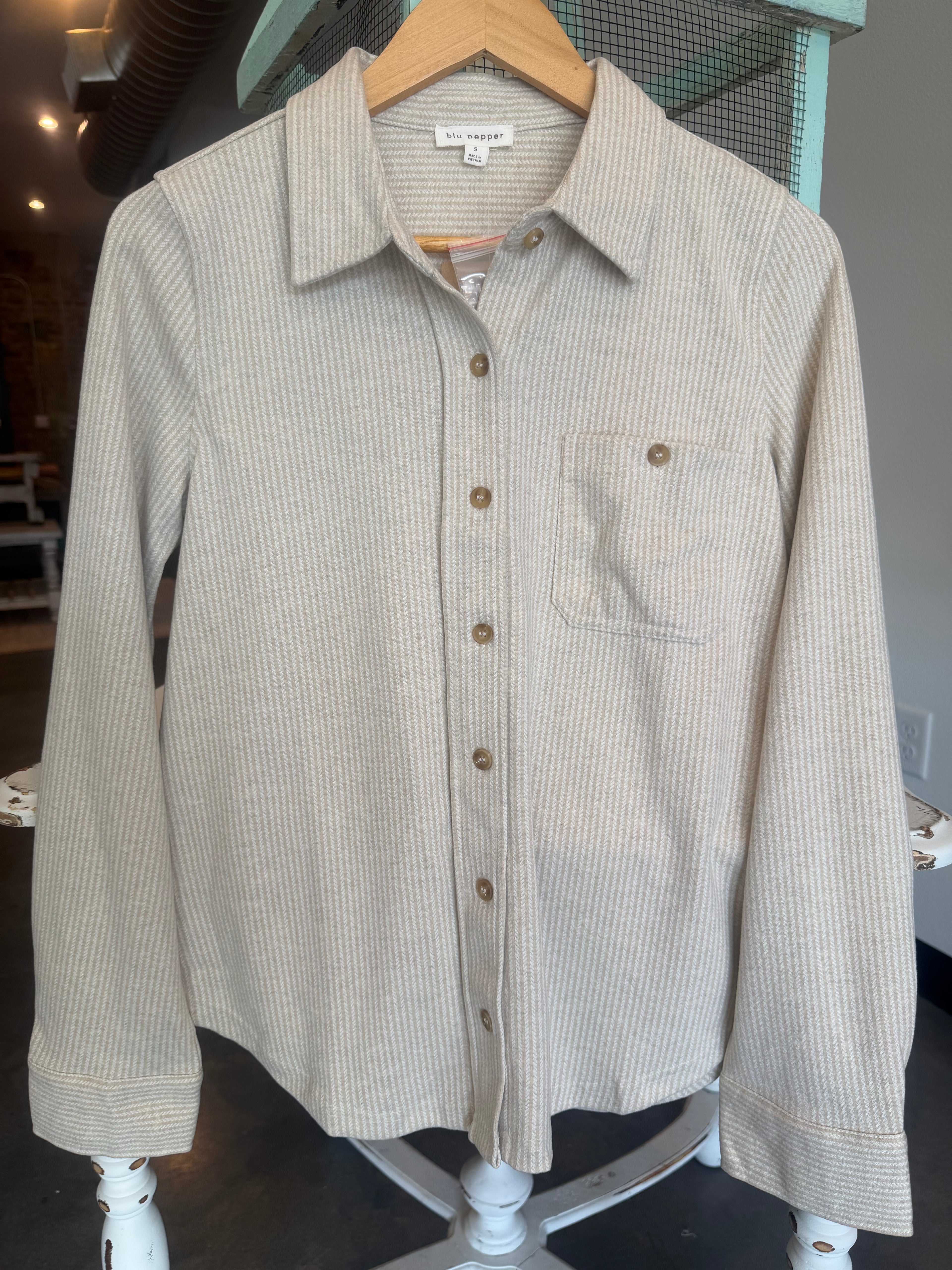 Long Sleeve Button Down Collared