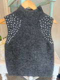 Rhinestone Sweater Tank