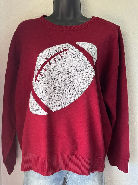 Long Sleeve Football Sweater
