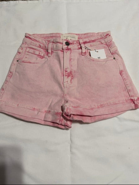 High Rise Acid Pink Shorts