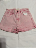 High Rise Acid Pink Shorts