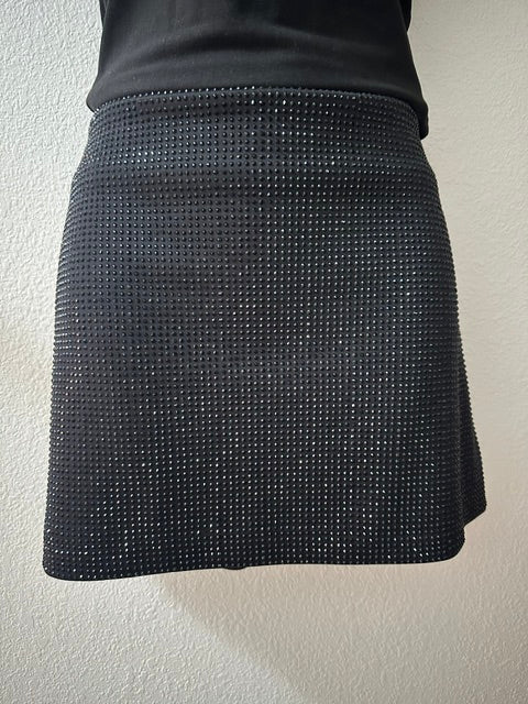 Black Rhinestone Skirt